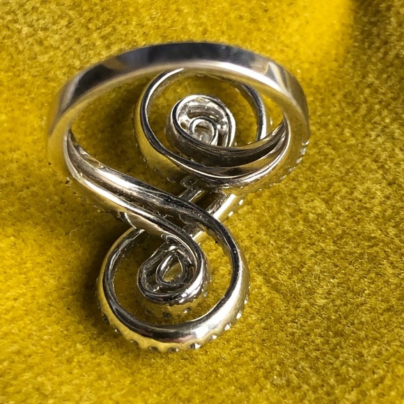 18KT WG natural D Diamond 2.5 CT Cocktail Ring - Picture 5 of 13